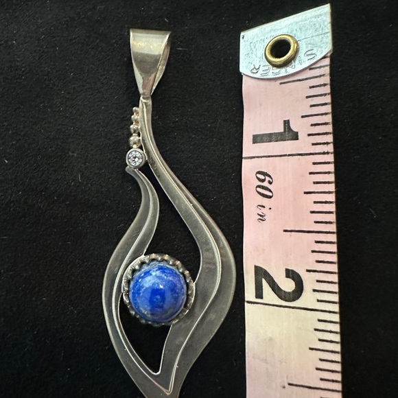 Jay King Silver & Blue Lapis pendant - Picture 7 of 8